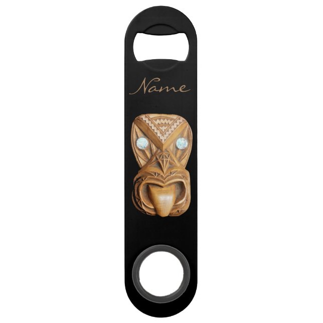 Carved Maori Tiki Face Thunder_Cove (Front)