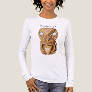 Carved Maori Tiki Face Thunder_Cove Tri-Blend Shirt