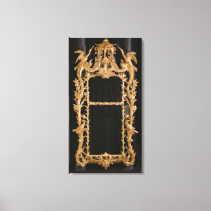 Carved mirror, c.1760 canvas print