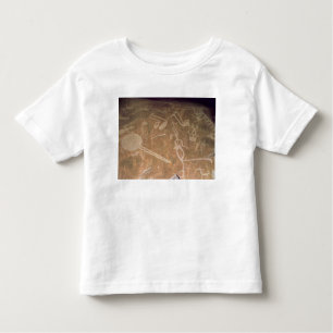 Carved petroglyph depicting figures toddler T-Shirt