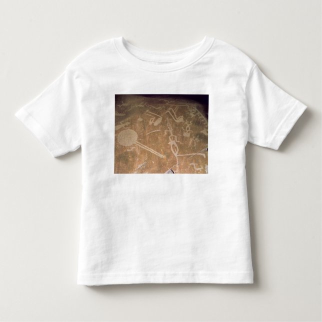 Carved petroglyph depicting figures toddler T-Shirt (Front)