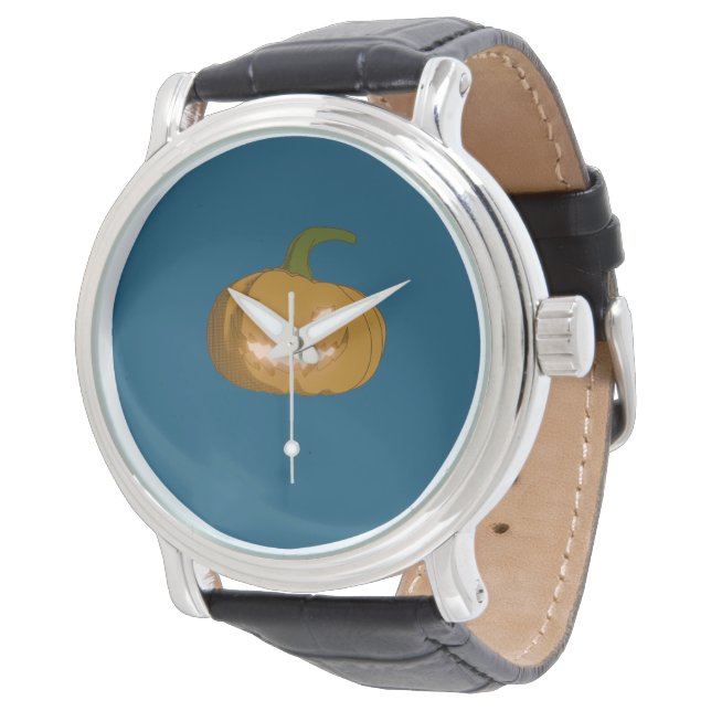 Carved Pumpkin Watch (Angled)