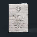 Carved Sweethearts Rustic Birch Wedding Ceremony Programme<br><div class="desc">Carved Sweethearts Rustic Birch Wood with Aged Grey & Off White Birch Tree Bark Design, and a distressed patina weathered look. This reclaimed lumber design features the couple's initials carved into the heart shape within the tree. Also, distressed typography country chic fonts, along with an elegant vintage handwriting script font....</div>