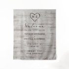 Carved Sweethearts Rustic Birch Wedding Welcome