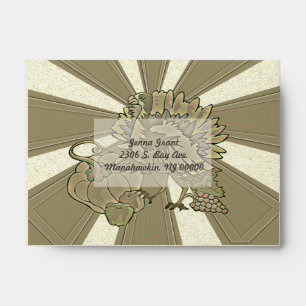 Carved Thanksgiving Turkey - Envelopes