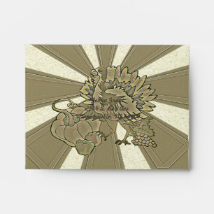 Carved Thanksgiving Turkey - Envelopes