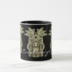 Carved Tiki Sculpture Thunder Mug