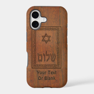 Carved Wood Shalom