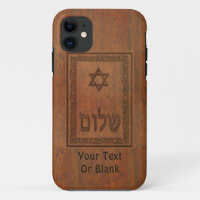 Carved Wood Shalom