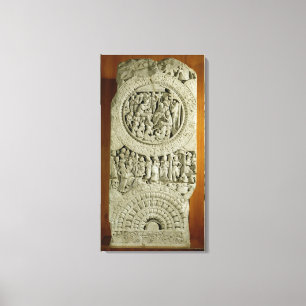 Carving depicting a story from the Jatakas, Amarav Canvas Print