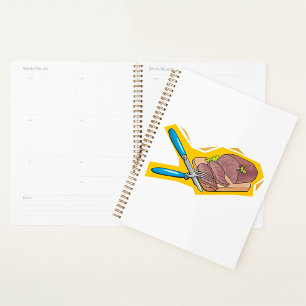 Carving Roast Beef with Fork and Knife Planner