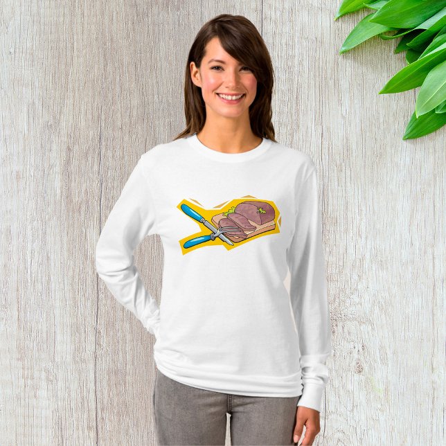Carving Roast Beef with Fork and Knife T-Shirt (Creator Uploaded)