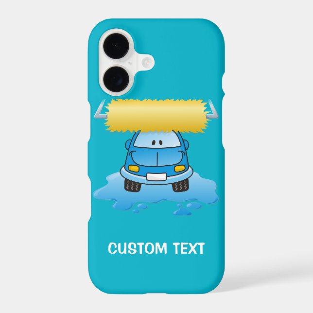 Carwash Cartoon iPhone Case (Back)