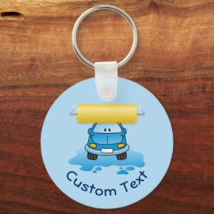 Carwash Cartoon Keychain