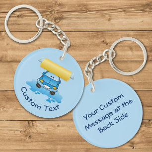 Carwash Cartoon Keychain