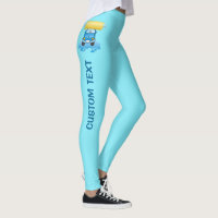 Carwash cartoon leggings