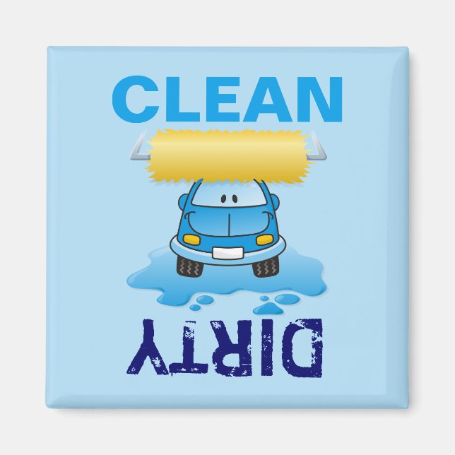 Carwash cartoon magnet (Front)