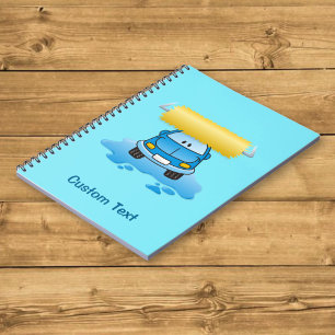 Carwash cartoon notebook