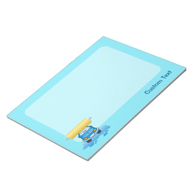 Carwash cartoon notepad (Angled)