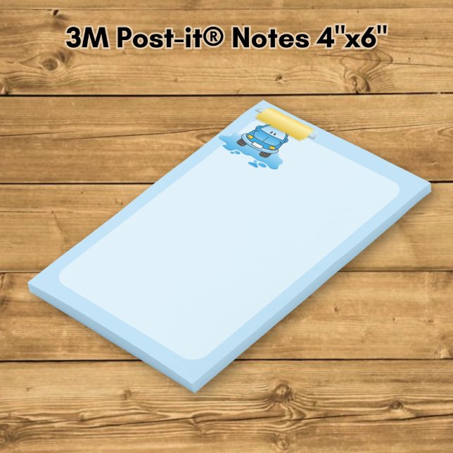 Carwash cartoon post-it notes (Creator Uploaded)