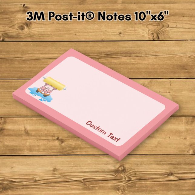 Carwash Pig Cartoon Post-it Notes (Creator Uploaded)