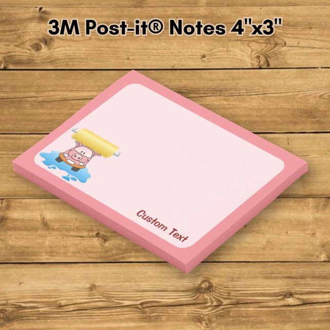 Carwash Pig Cartoon Post-it Notes (Creator Uploaded)