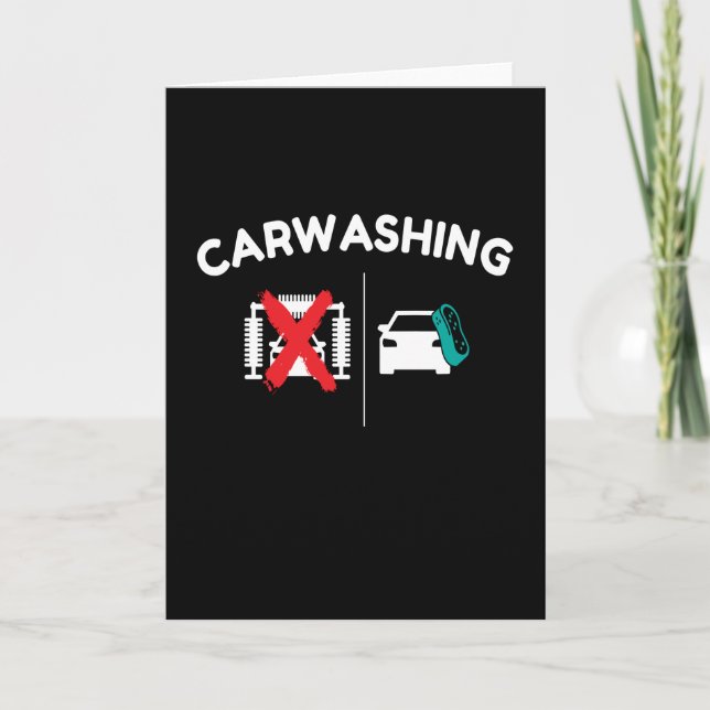 Carwashing Car Care Cars Tuning Tuner Card (Front)