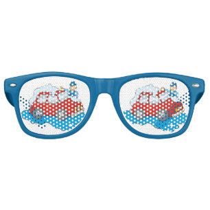 Carwashing Man Retro Sunglasses