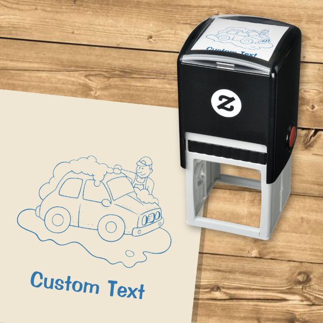 Carwashing Man Self-inking Stamp (Creator Uploaded)
