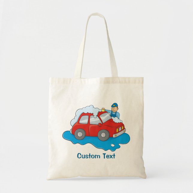 Carwashing Man Tote Bag (Front)