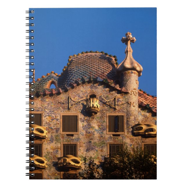 Casa Batilo, Gaudi Architecture, Barcelona, Notebook (Front)