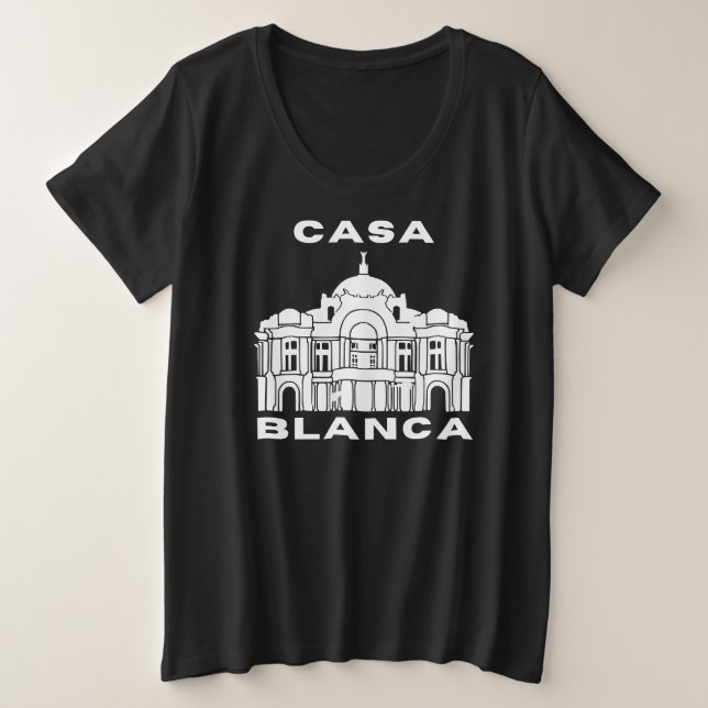 Casa Blanca, The White House Plus Size T-Shirt (Design Front)