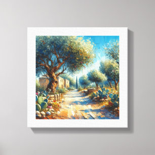Casa di Campagnia Siciliana 2 of 3  Canvas Print