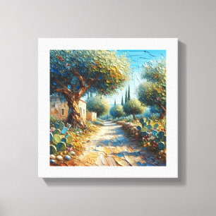 Casa di Campagnia Siciliana 3 of 3  Canvas Print