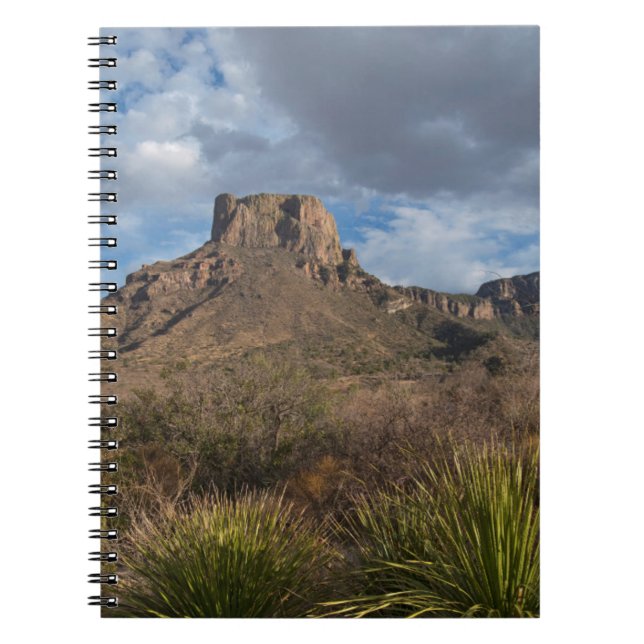 Casa Grande Peak, Chisos Basin, Big Bend Spiral Notebook (Front)