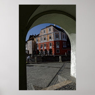 Casa Louxembourg Sibiu Romania near Liars Bridge Poster