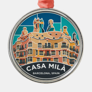 Casa Milà Spain Metal Tree Decoration