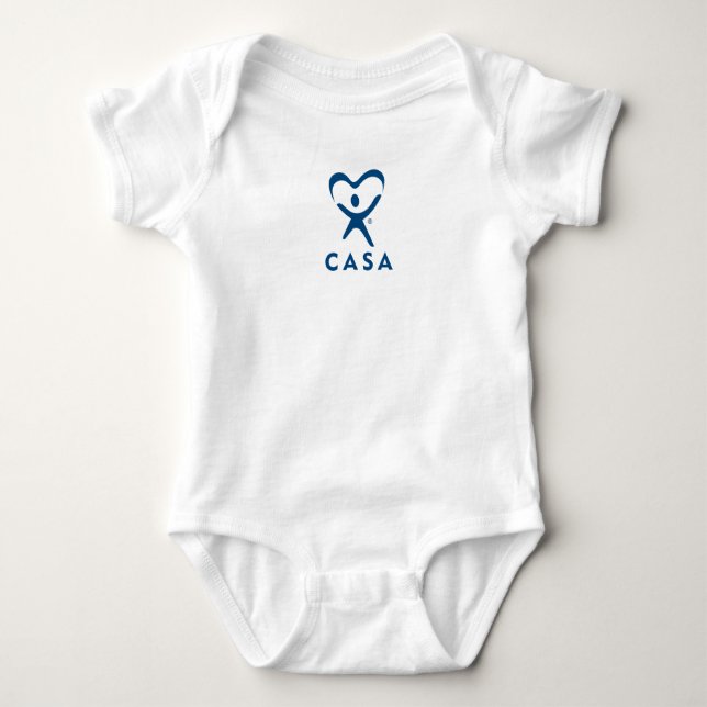 CASA of Travis County Baby One-piece Bodysuit (Front)
