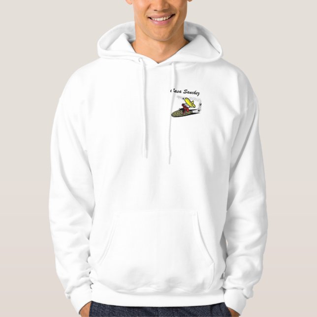 Casa Sanchez zippered hood Hoodie (Front)