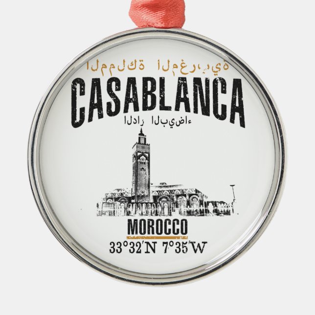 Casablanca Metal Tree Decoration (Front)