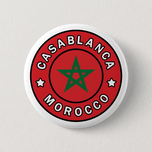 Casablanca Morocco 6 Cm Round Badge (Front)