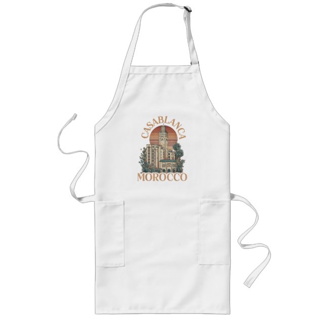casablanca morocco long apron (Front)