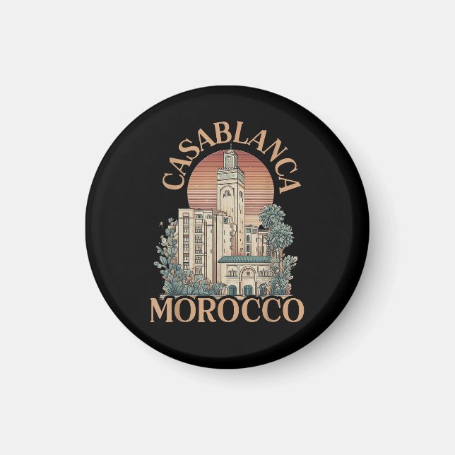 casablanca morocco magnet (Front)
