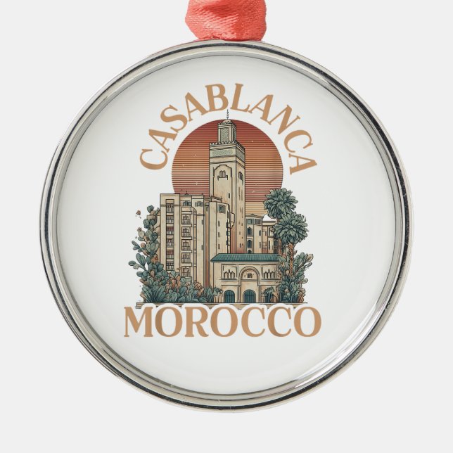 casablanca morocco metal tree decoration (Front)