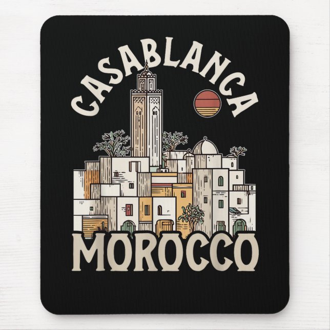 casablanca morocco  mouse pad (Front)