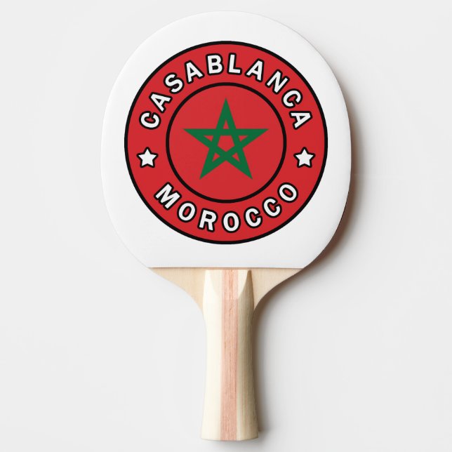 Casablanca Morocco Ping Pong Paddle (Front)