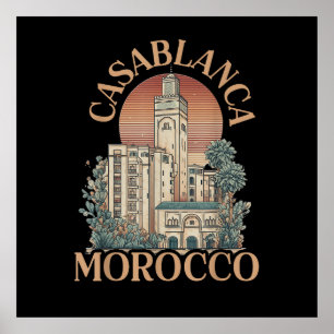 casablanca morocco poster