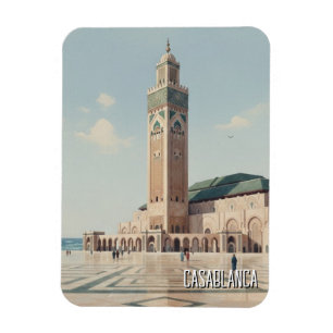 Casablanca Morocco Travel Magnet