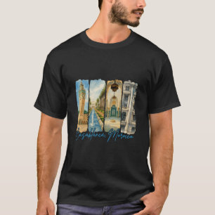 Casablanca Morocco Traveling Trip Brushstroke Souv T-Shirt