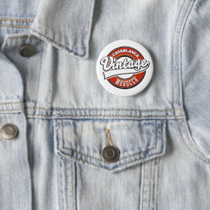 Casablanca Morocco Vintage logo 6 Cm Round Badge